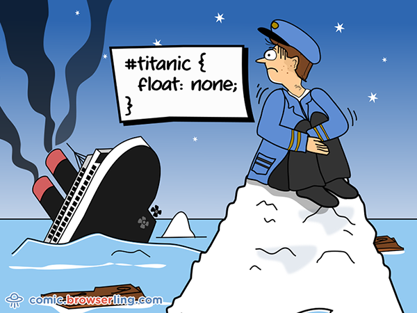 #titanic { float: none }