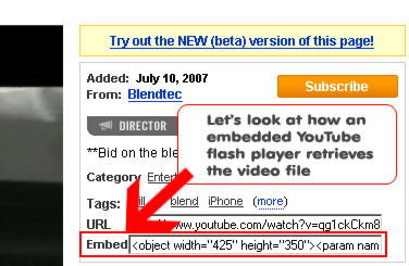 html code for embedded youtube video